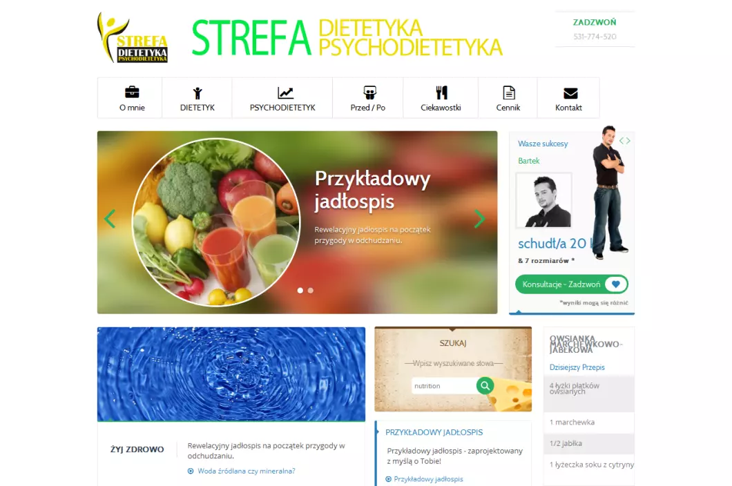 Zrzut ekranu strony