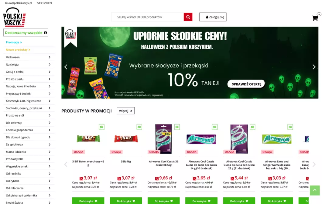 Zrzut ekranu strony